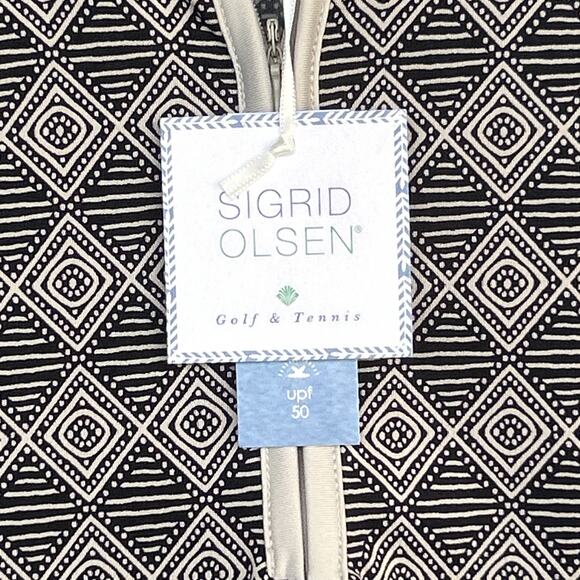NWT Sigrid Olsen Size M Sleeveless Golf Tennis Top UPF 50 Athleisure - Picture 7 of 12